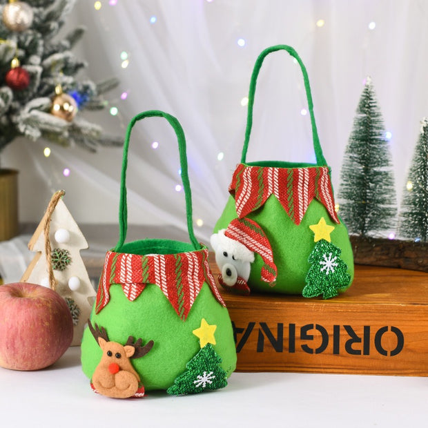 New Christmas Safe Fruit Bag Christmas Candy Bag Gift Bag Christmas Party Children's Cartoon Gift Bag