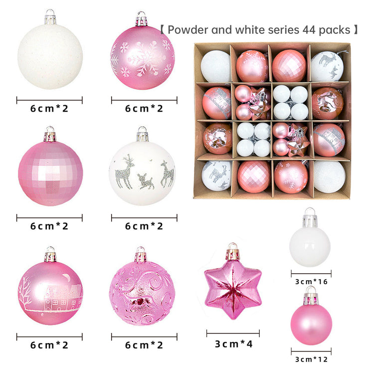 Christmas decoration 6cm electroplated ball plastic ball special-shaped painted Christmas ball gift Christmas tree pendant