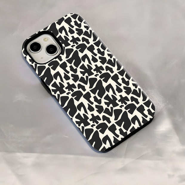 Pattern phone case Apple 14pm 2-in-1 film case Ip16pro women's 12pm hard case 15