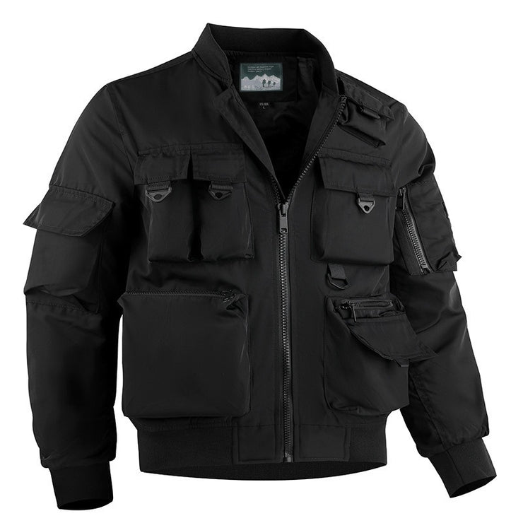 Pilot jacket, men's baseball jacket, functional multi pocket jacket, European and American three proof assault suit, workwear