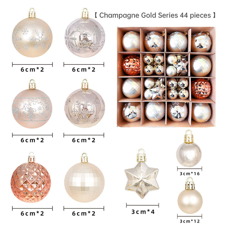 Christmas decoration 6cm electroplated ball plastic ball special-shaped painted Christmas ball gift Christmas tree pendant