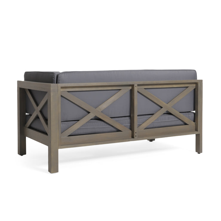 BRAVA X-BACK RIGHT CORNER BENCH, DARK GREY