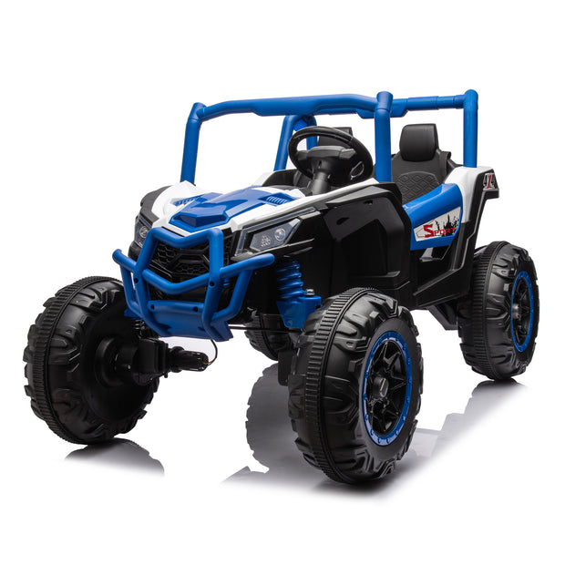 Side by Side 4x4 Ride on Off-Road Truck with Parent Remote Control, Battery Powered Electric Car - Follow yourDream