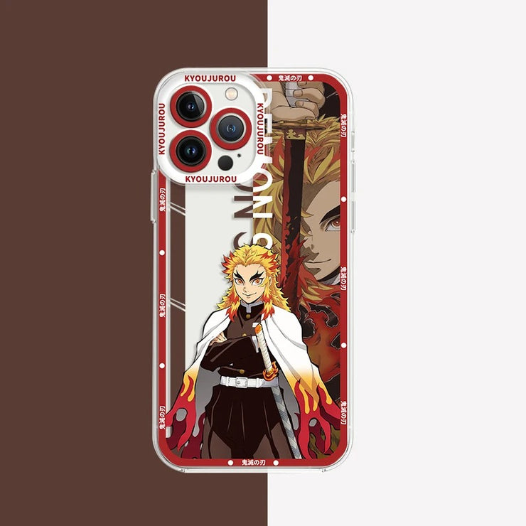 Ghost Slayer Phone Case Suitable for 15 Apple 14 Transparent iPhone 13 Pro Anime