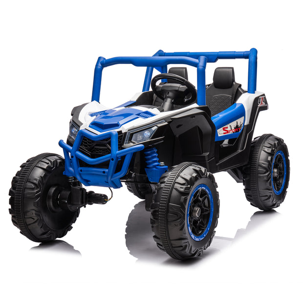 Side by Side 4x4 Ride on Off-Road Truck with Parent Remote Control, Battery Powered Electric Car - Follow yourDream