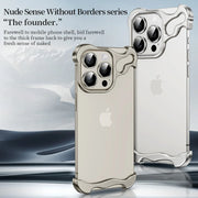 Alien metal suitable for Apple 15 phone case Promax borderless iPhone 14/13/12 with lens membrane case