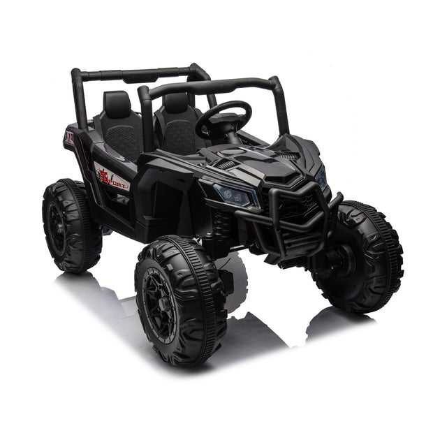 Side by Side 4x4 Ride on Off-Road Truck with Parent Remote Control, Battery Powered Electric Car w/High Low Speed