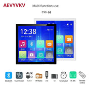 4inch Bluetooth Wall Amplifier Touch Screen Mini Stereo Amp Home Theater Sound System Audio Support Fm Radio Aux Hotel - Follow yourDream
