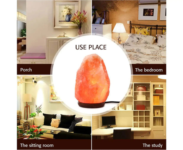 5-7Kg Himalayan Pink Salt Lamp Natural Rock Shape with Dimmer Switch - Follow yourDream