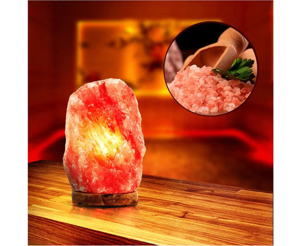 5-7Kg Himalayan Pink Salt Lamp Natural Rock Shape with Dimmer Switch - Follow yourDream