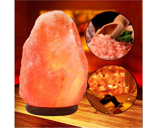 5-7Kg Himalayan Pink Salt Lamp Natural Rock Shape with Dimmer Switch - Follow yourDream