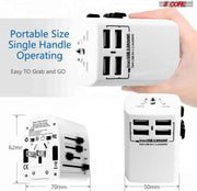 Multi Plug Outlet Extender Power Travel Adapter Wall Plug 3/4 USB Cube