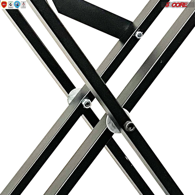 5 Core Keyboard Stand Riser • Double Braced X Style Adjustable Width