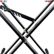 5 Core Keyboard Stand Riser • Double Braced X Style Adjustable Width