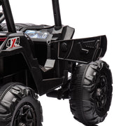 Side by Side 4x4 Ride on Off-Road Truck with Parent Remote Control, Battery Powered Electric Car w/High Low Speed