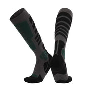 New Merino wool skiing socks with thickened towel bottom for men and women's outdoor winter high tube hiking socks