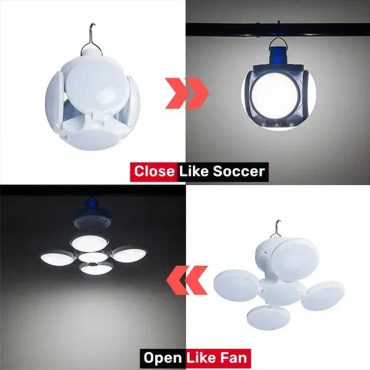 Solar Outdoor Folding Light Portable USB Rechargeable LED Bulb Search Lights Camping Torch Emergency Lamp for Power Outages - Follow yourDream