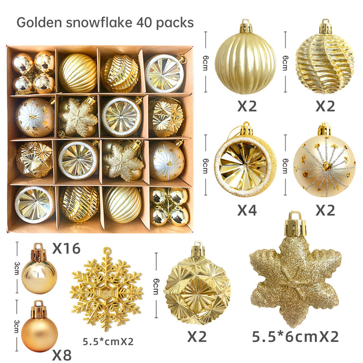 Christmas decoration 6cm electroplated ball plastic ball special-shaped painted Christmas ball gift Christmas tree pendant