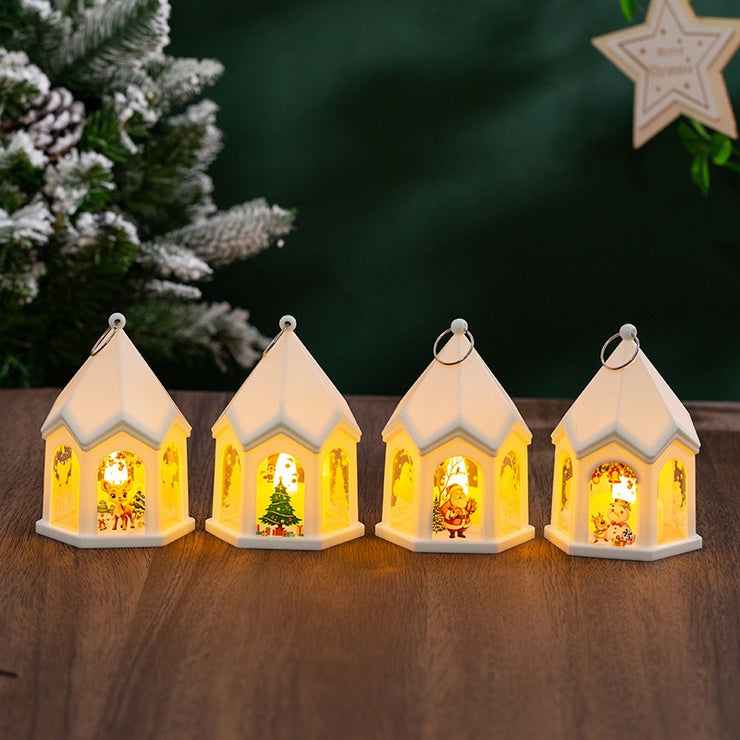 Christmas Children's Luminous Gift Retro Night Light Christmas Tree Pendant Desktop Decoration Props