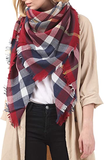 women scarves-grey brown