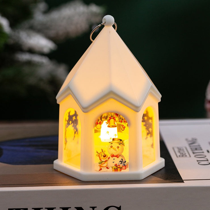 Christmas Children's Luminous Gift Retro Night Light Christmas Tree Pendant Desktop Decoration Props