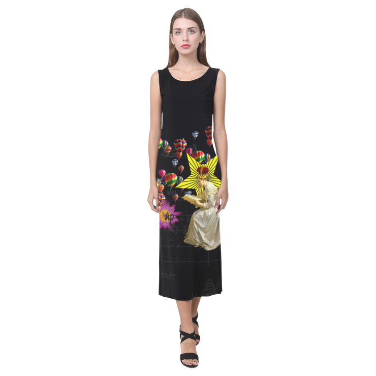 READING THE ANCIENT BOOK II Sleeveless Dress