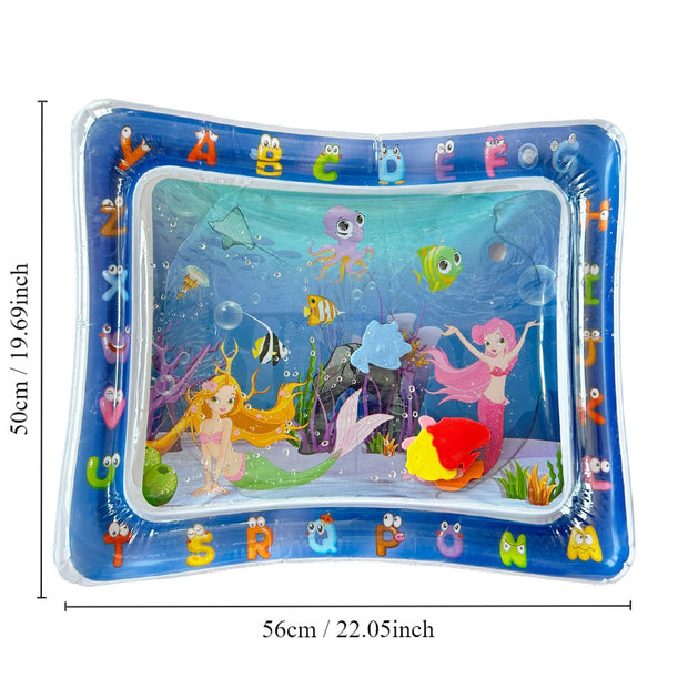 Children's inflatable patting pad, baby patting water pad, round PVC baby patting music cushion