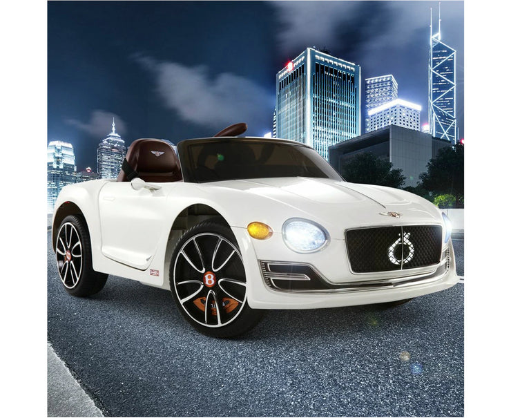 Kids Electric Ride on Car Bentley Licensed EXP12 Toy Cars Remote 12V White