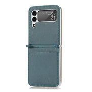 New Style For Samsung Z Flip3 Phone Case All Inclusive Card Leather Galaxy Z Flip3 Cover