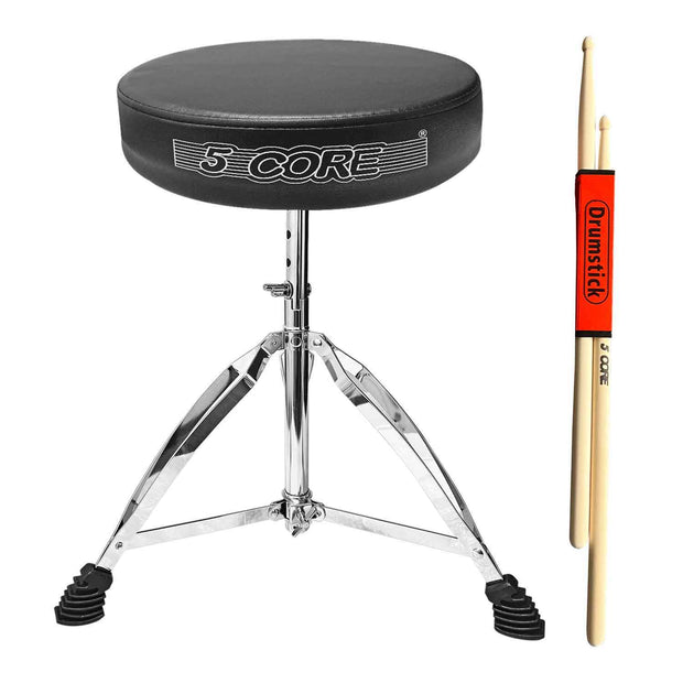 5Core Drum Throne Padded Adjustable Guitar Stool Drummer Seat for - Follow yourDream