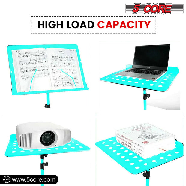 5Core Music Stand For Sheet Music Portablr Folding Tripod + Detachable - Follow yourDream