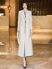 New autumn mid-length trench coat for women