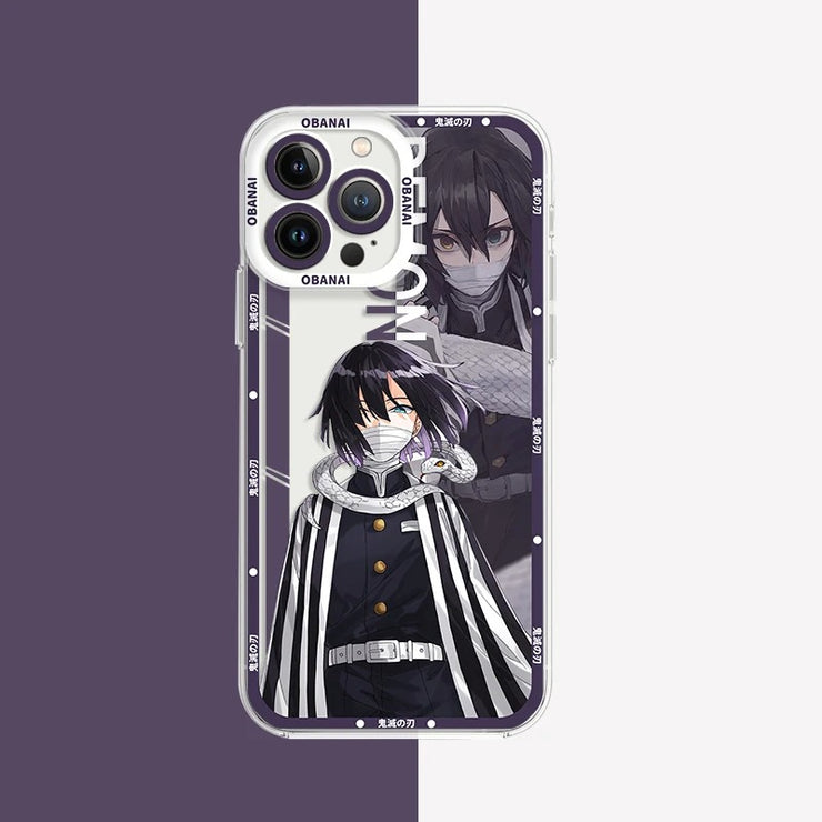 Ghost Slayer Phone Case Suitable for 15 Apple 14 Transparent iPhone 13 Pro Anime