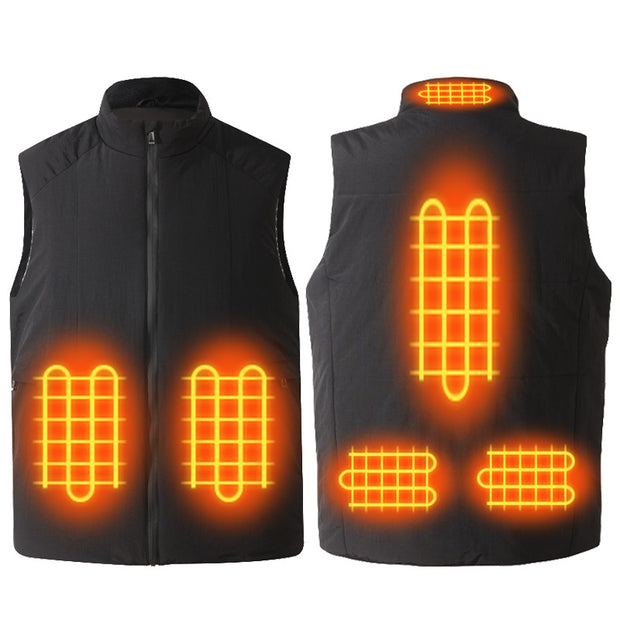 Heating vest with graphene lining, intelligent heating vest, vest clip, USB constant temperature electric heating suit