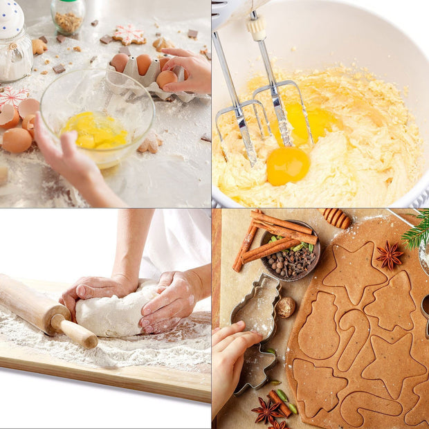 5 Christmas sets of stainless steel frosting biscuit cutting molds with multiple combinations - Follow yourDream