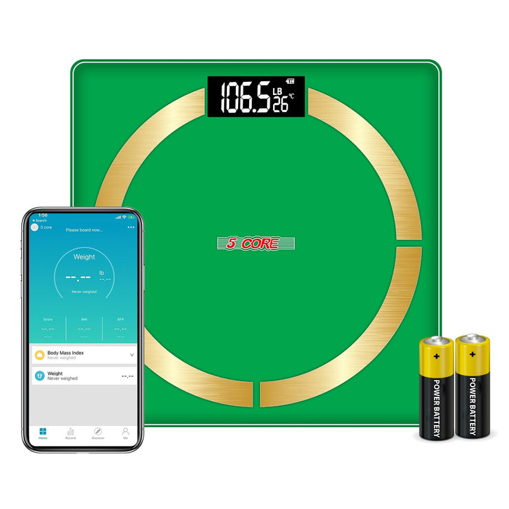 5 Core Bathroom Smart Scale for Body Weight Accurate BLuetooth Digital - Follow yourDream