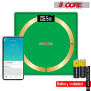 5 Core Bathroom Smart Scale for Body Weight Accurate BLuetooth Digital - Follow yourDream