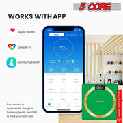5 Core Bathroom Smart Scale for Body Weight Accurate BLuetooth Digital - Follow yourDream