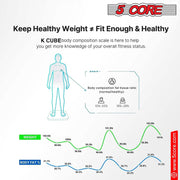 5 Core Bathroom Smart Scale for Body Weight Accurate BLuetooth Digital - Follow yourDream