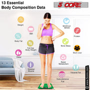5 Core Bathroom Smart Scale for Body Weight Accurate BLuetooth Digital - Follow yourDream