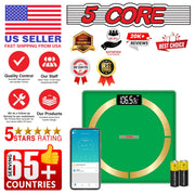 5 Core Bathroom Smart Scale for Body Weight Accurate BLuetooth Digital - Follow yourDream