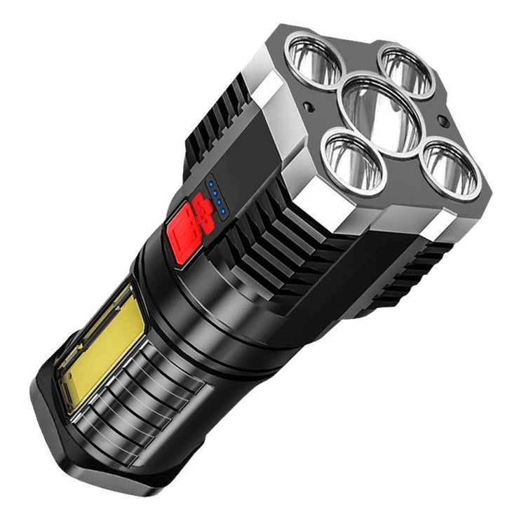 5 Led Flashlight Strong Light Outdoor Portable Cob Side Light Work Light USB Rechargeable Led Flashlight - Follow yourDream