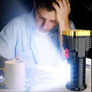 5 Led Flashlight Strong Light Outdoor Portable Cob Side Light Work Light USB Rechargeable Led Flashlight - Follow yourDream