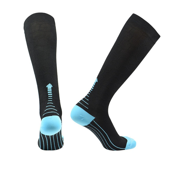 Sports socks black calf socks outdoor cycling socks compression socks skipping rope marathon long tube professional running sock