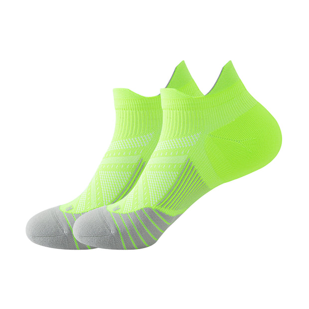 Professional sports socks for men and women, shallow socks for fitness and running, towel bottom, anti slip and wear-resistant sports boat socks