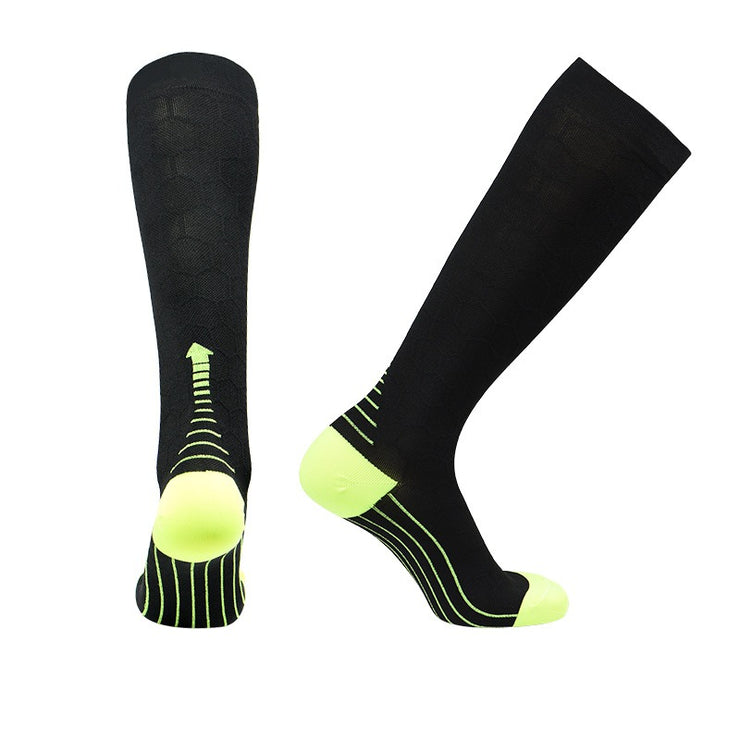 Sports socks black calf socks outdoor cycling socks compression socks skipping rope marathon long tube professional running sock