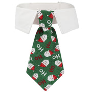 New British style handsome Christmas dog collar Christmas pet tie