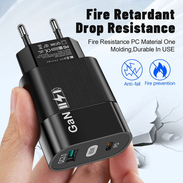 65W Gallium Nitride Charger GaN Charging Source Fast Charging Phone Charging Head - Follow yourDream