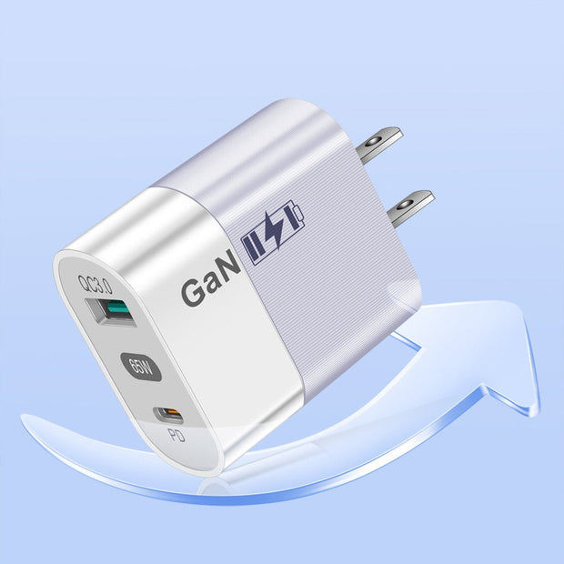 65W Gallium Nitride Charger GaN Charging Source Fast Charging Phone Charging Head - Follow yourDream