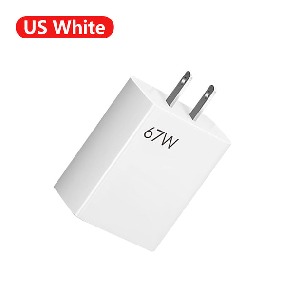 67W ultra fast charging charger with fast flash charging head - Follow yourDream